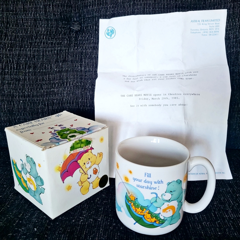 New in Box Vintage Care bear mug